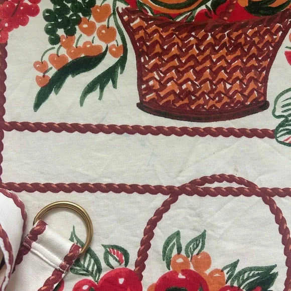 Tory Burch 🧺 Basket Weave Picnic Dress Cream And Brown Belted 🍓 Summer - Picture 6 of 6